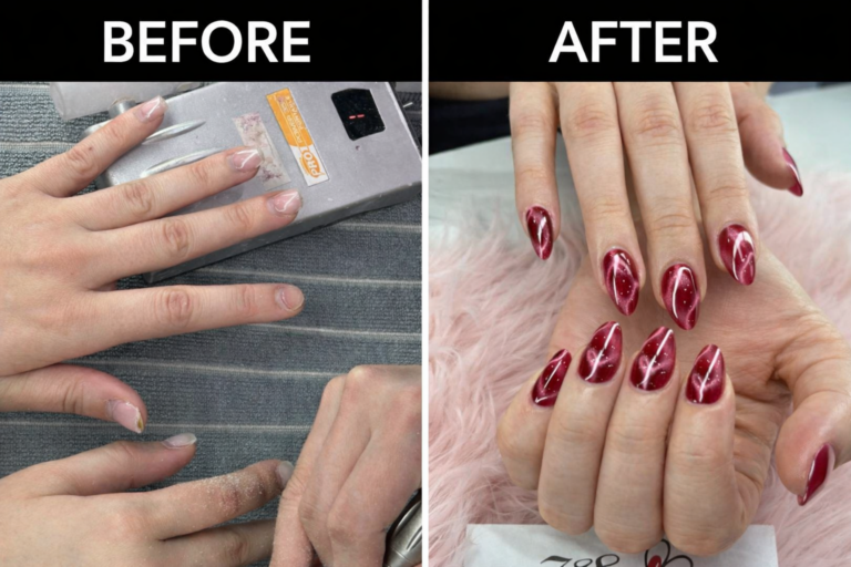 789 Nail Bar Before and After Nail Manicure